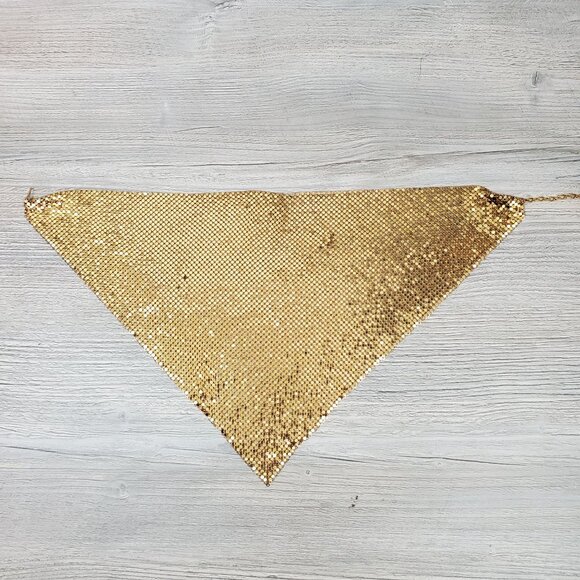 Whiting & Davis bandana-style necklace and earring set - Picture 9 of 16